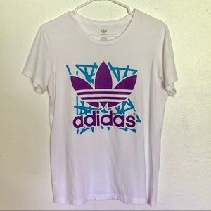 New Adidas Retro logo T-shirt